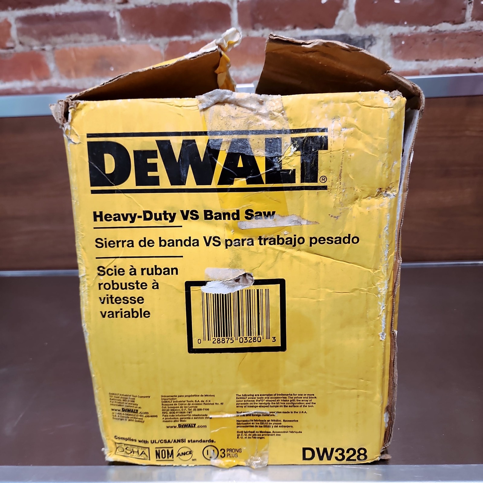 DEWALT DW328 Portable Band Saw Variable Speed Deep Cut Heavy-Duty Tool NOS
