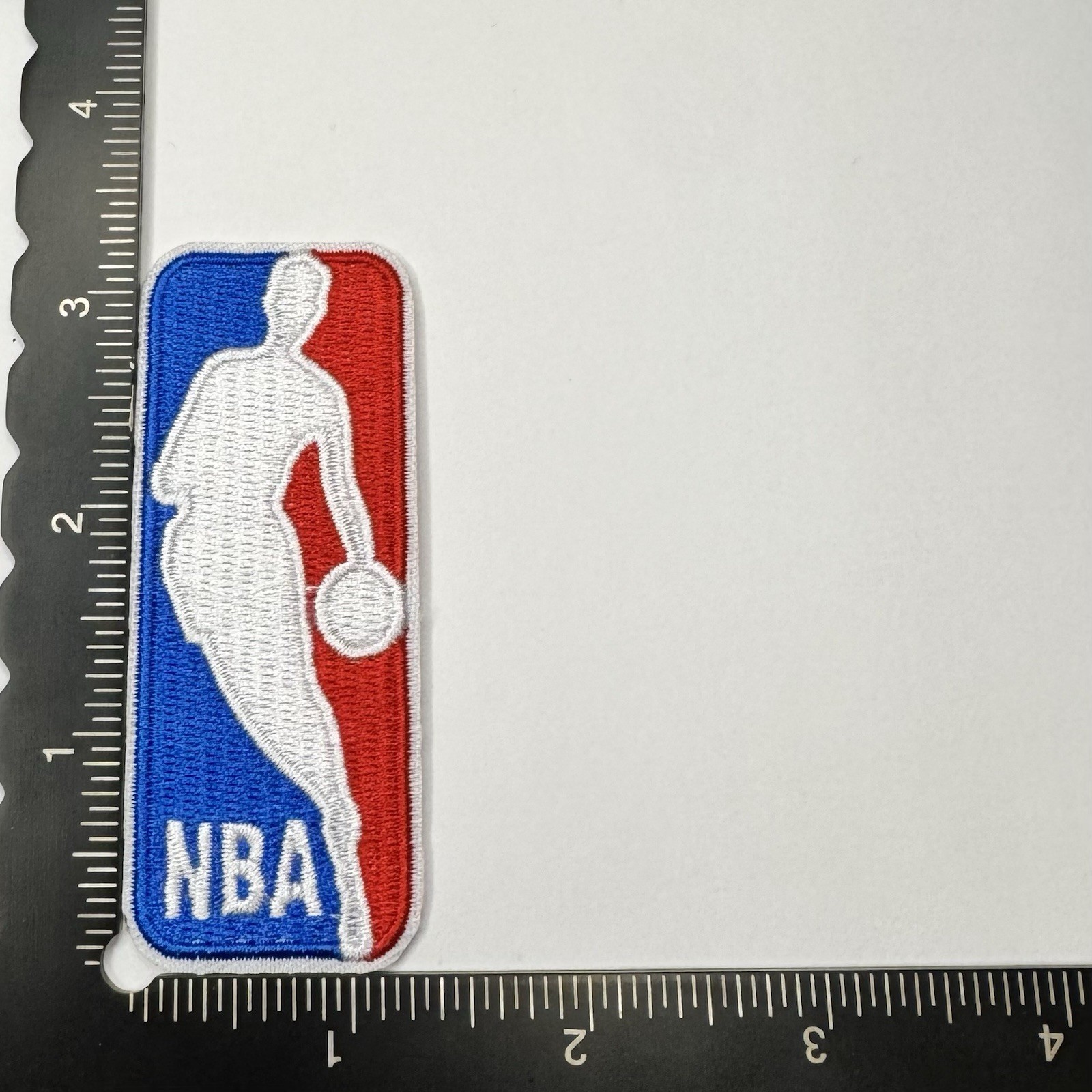 Basketball NBA Logo  3 inch Iron On Embroidered Patch, Jerry West