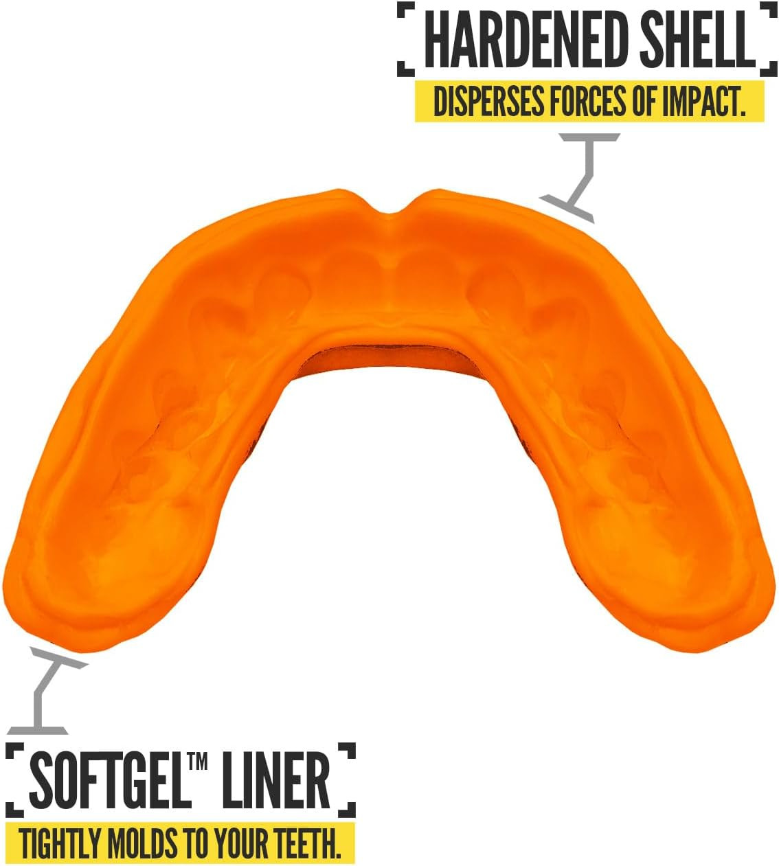 2 Pack Rush Mouth Guard Sports, Professional Mouthguards for Boxing, Jiu