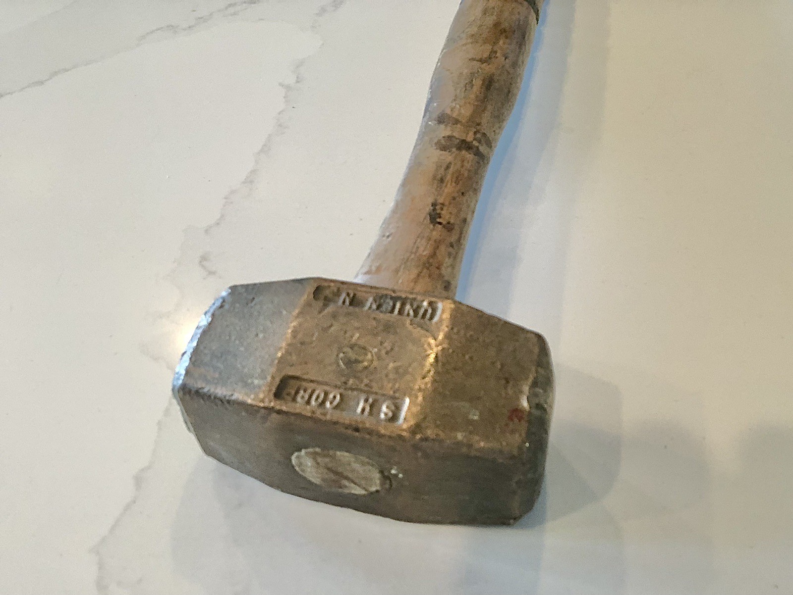 Vintage WWII era Victory Safety Hammer Corp No. 2 brass hammer, Antique Hammer