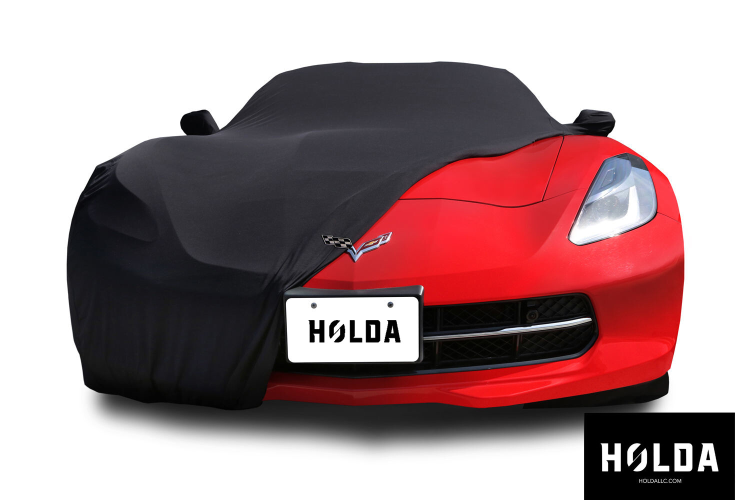 Holda - INDOOR Super Stretch Custom Car Cover for Chevy Corvette w Bag & Logo
