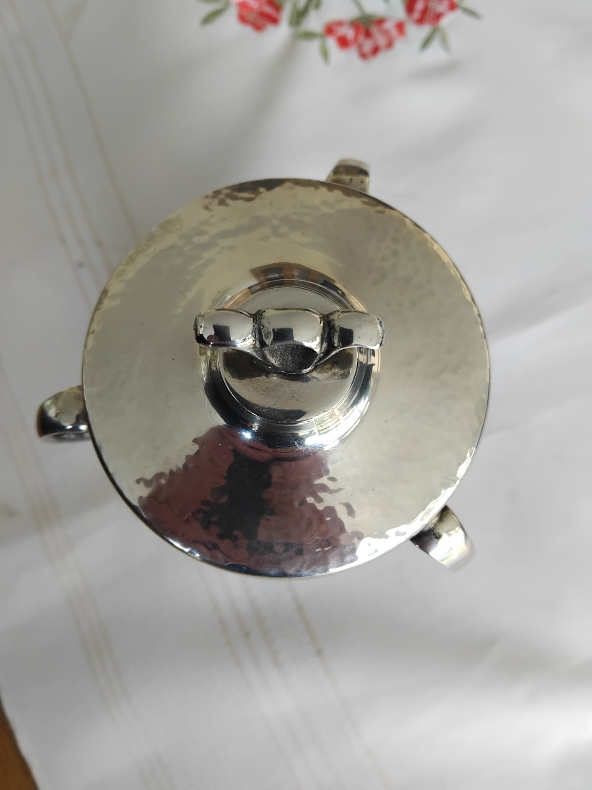 Antique Alpaca Silver Brandy / Whiskey Glass Warmer