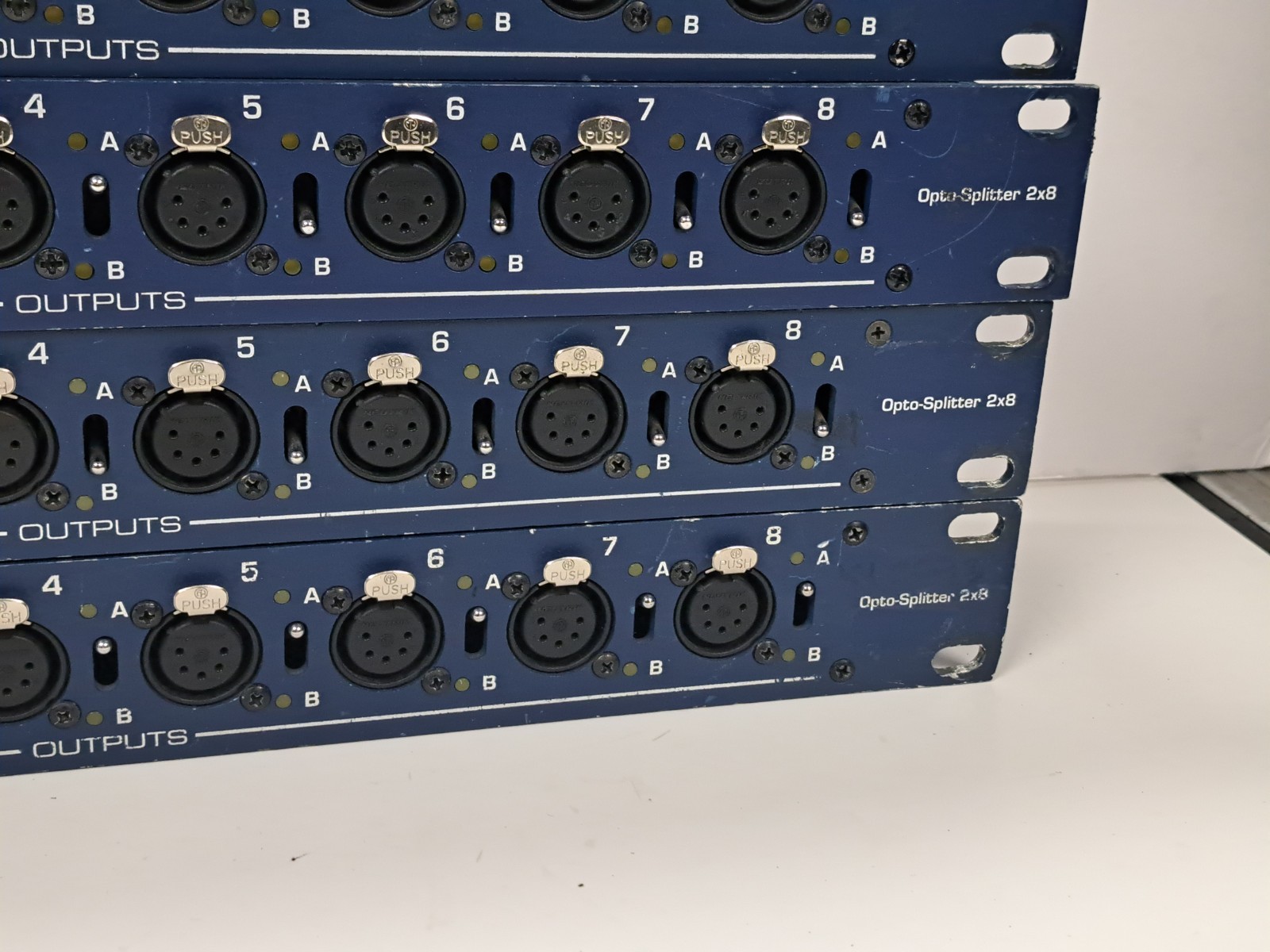 TMB ProPlex PPDDS285 DMX512 Opto-Splitter 2x8 2x 5-Pin XLR In 8x Out Rackmount