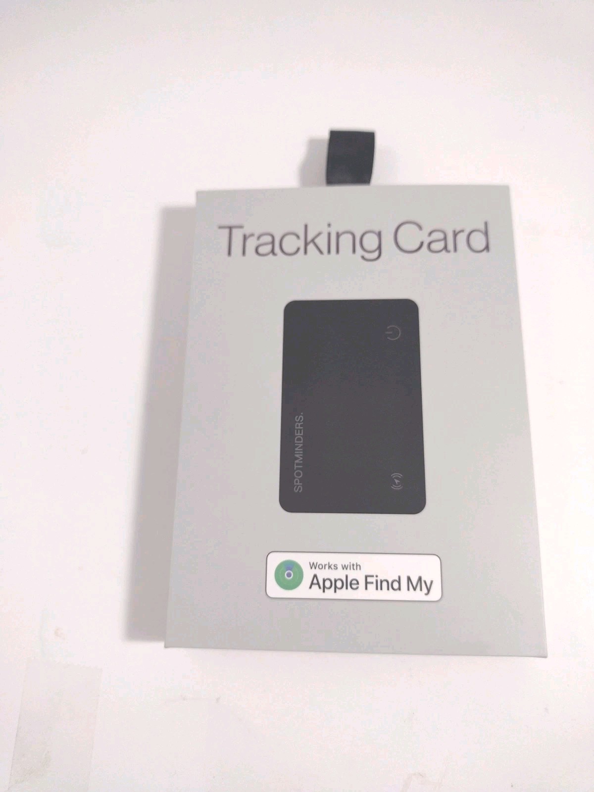 Spotminders tracking card with apple find me device locate notify New Black. C5