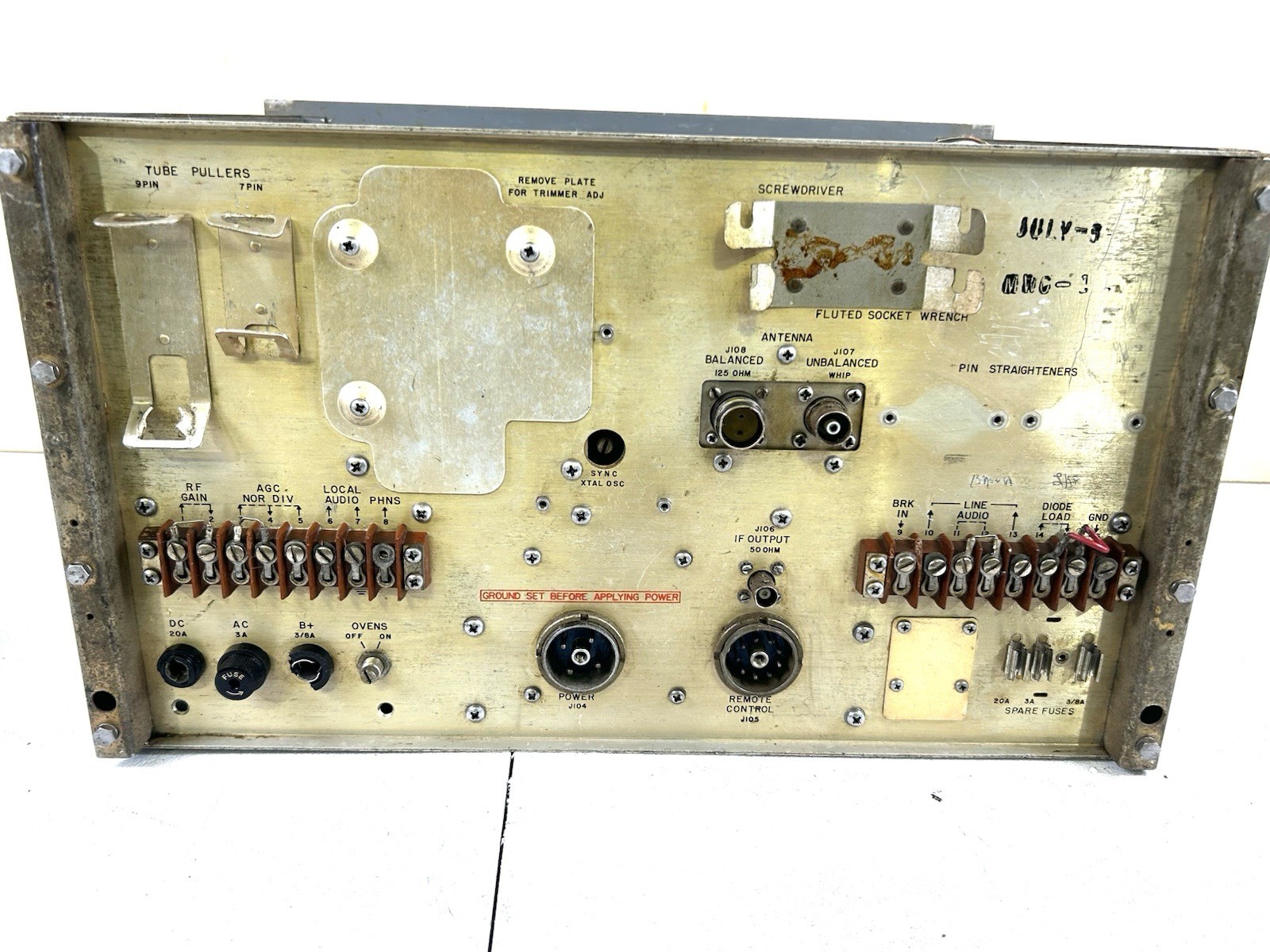 Vintage Collins R-390/URR Army Tube Ham Radio Communications Receiver SN 70