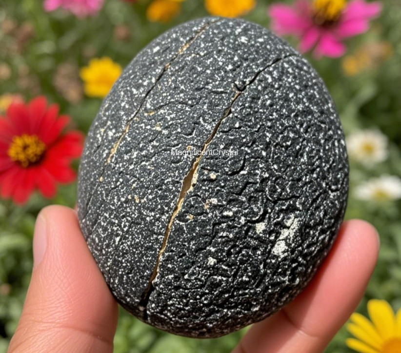 Rare Natural Meteorite Quartz Crystal Specimen Goethite Green Copper Ore Decor