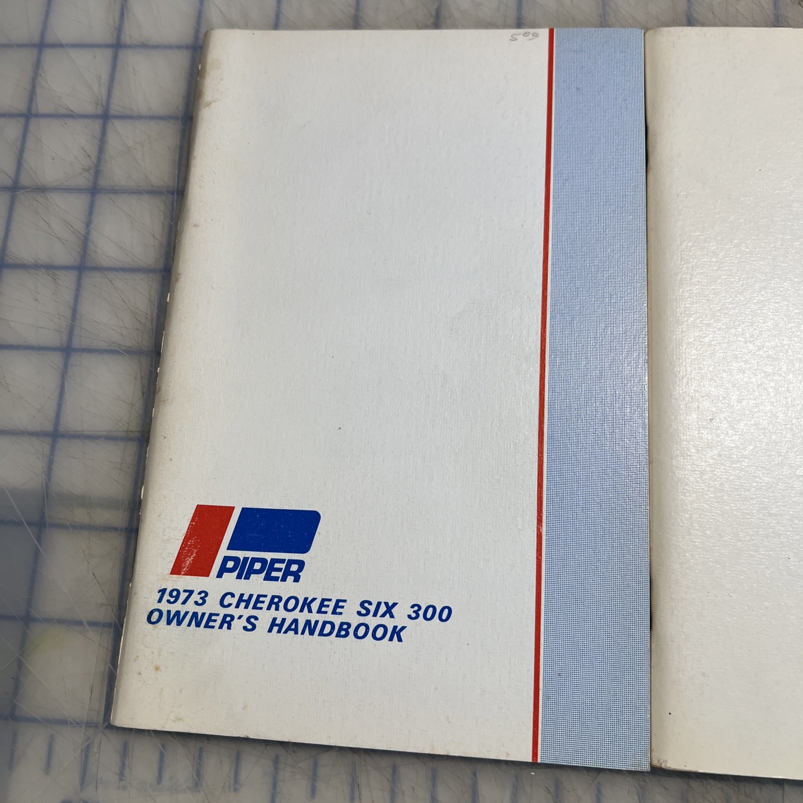 Vintage Owners Manual Piper Cherokee Six & Cherokee Six 300 Handbook