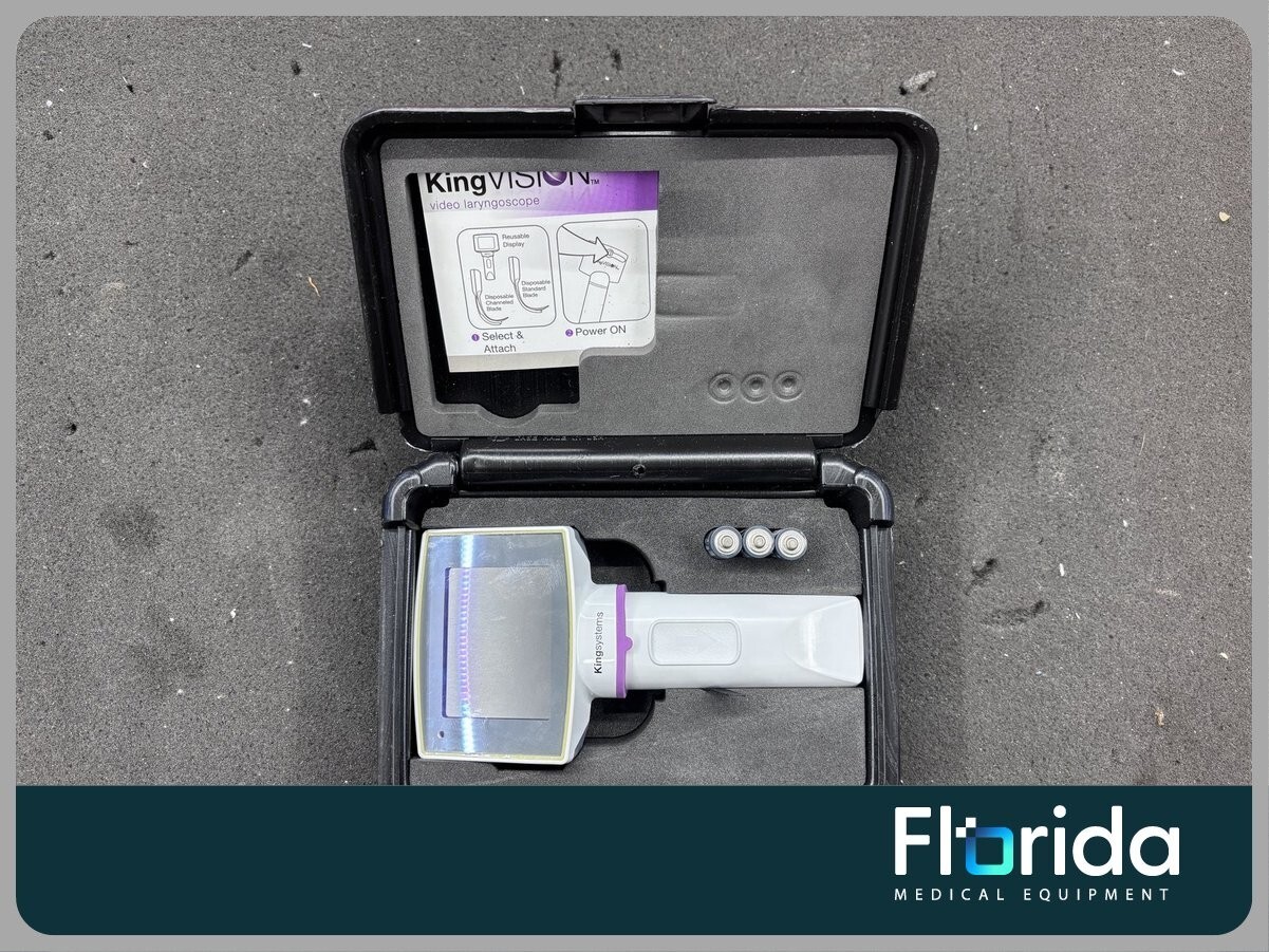 Kingvision Video Laryngoscope Set With Case And Batteries Bundle