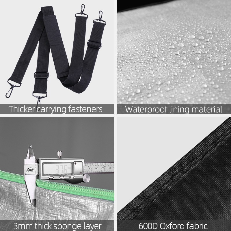 ROCKBROS Folding Bike Carry Bag 20 Inch Thick Bicycle Transport Storage Case