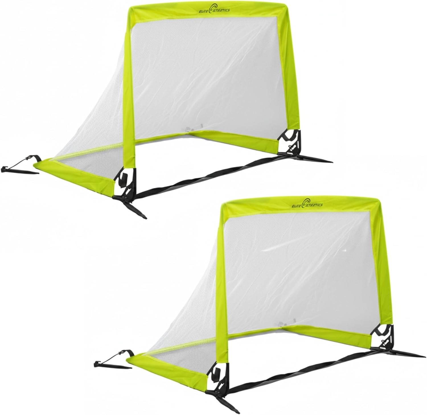 Pop-Up 3' x 2' Soccer Goal 2-Pack – Portable & Collapsible Training Nets for Kid