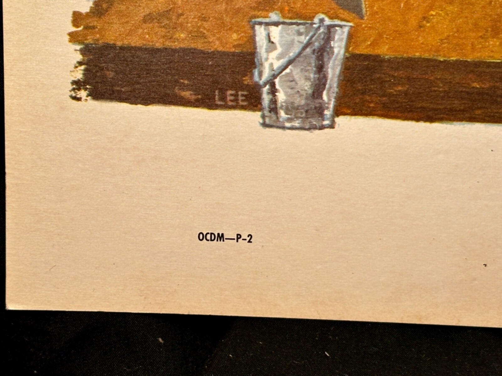 Vintage 1959 Civil Defense Fallout Shelter Poster