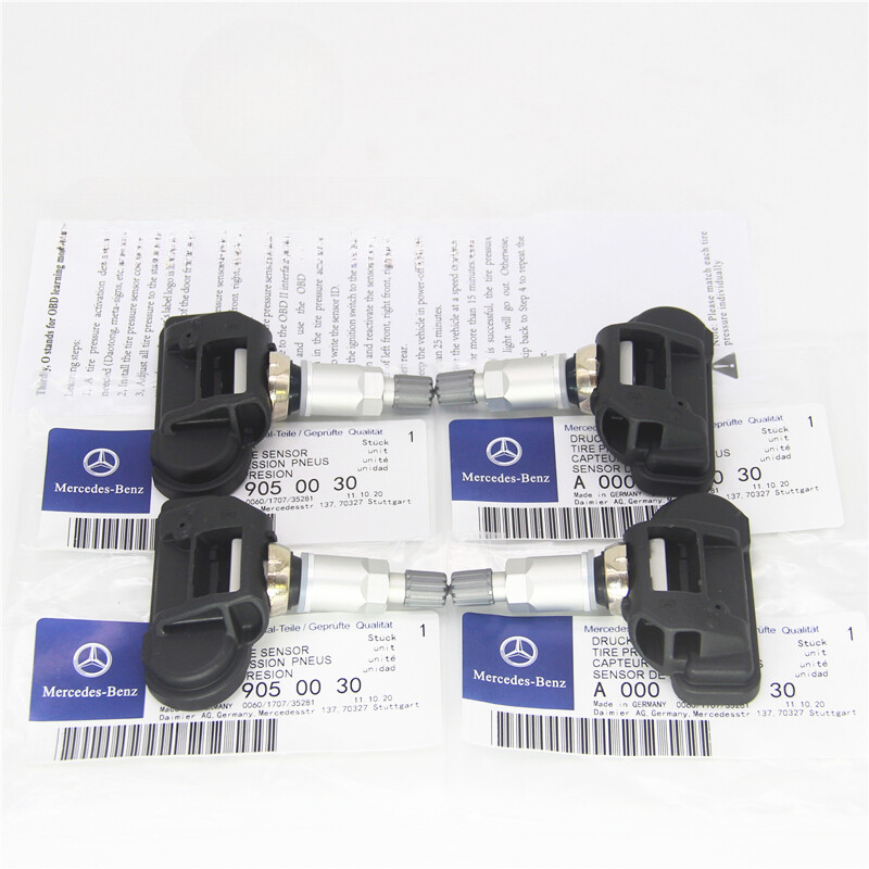 Set of 4 PCS Tire Pressure Monitoring Sensors A0009050030 TPMS Fit for Benz C300