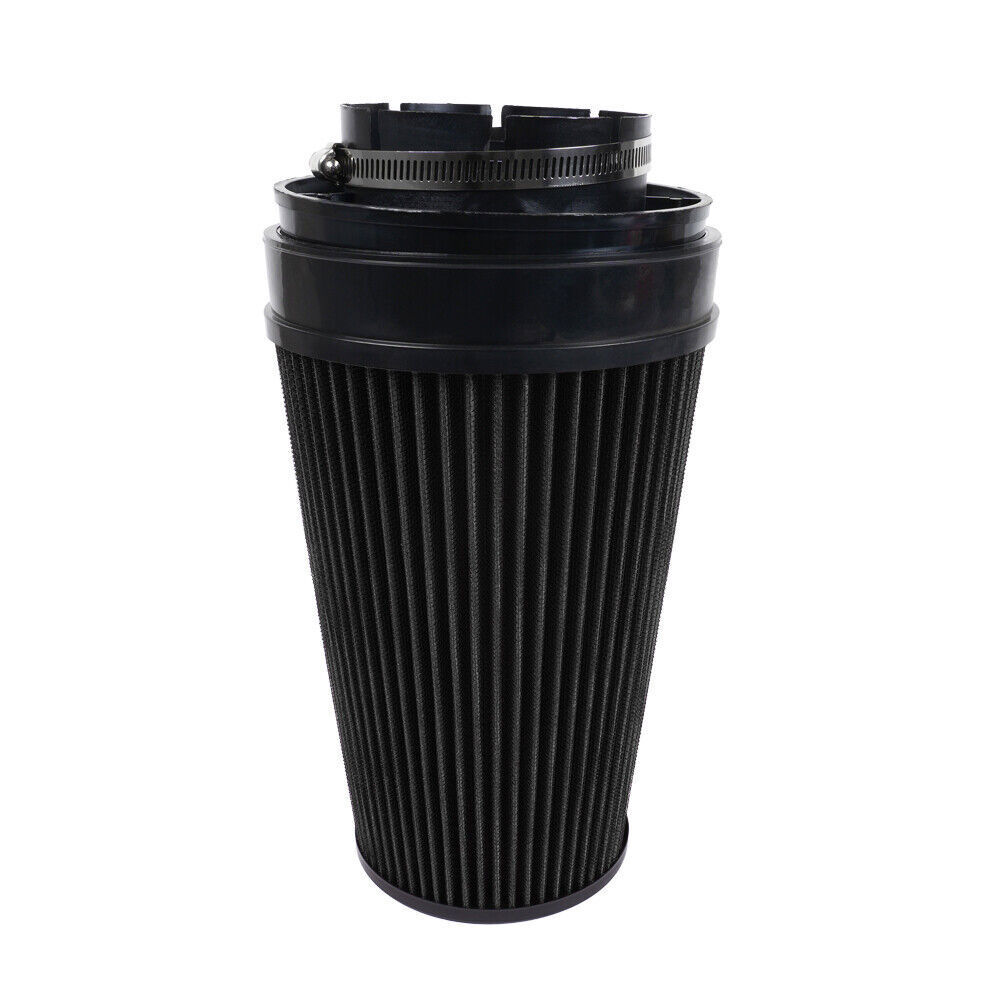 4" Black Cold Air Intake+Heat Shield Kit For 99-06 GMC/Chevy V8 4.8L/5.3L/6.0L