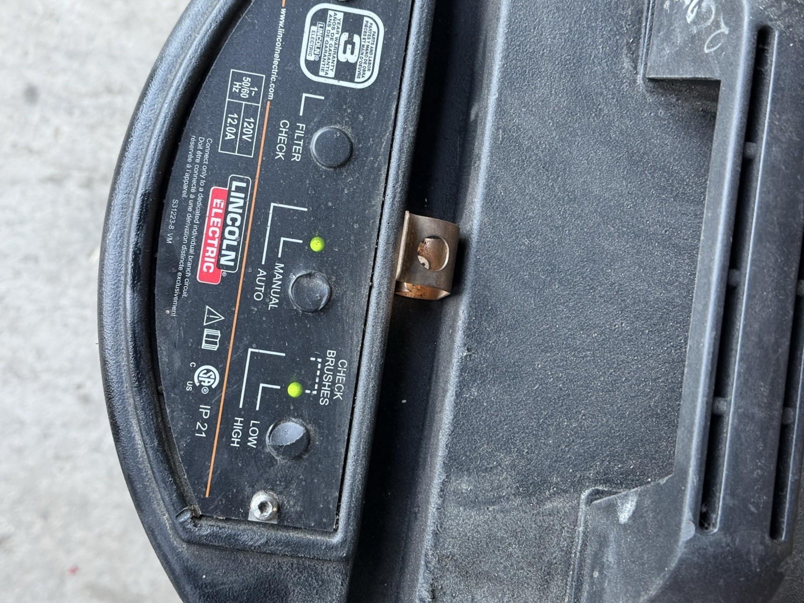 Lincoln Electric Miniflex Portable Welding Fume Extractor 120V Very Clean Filter