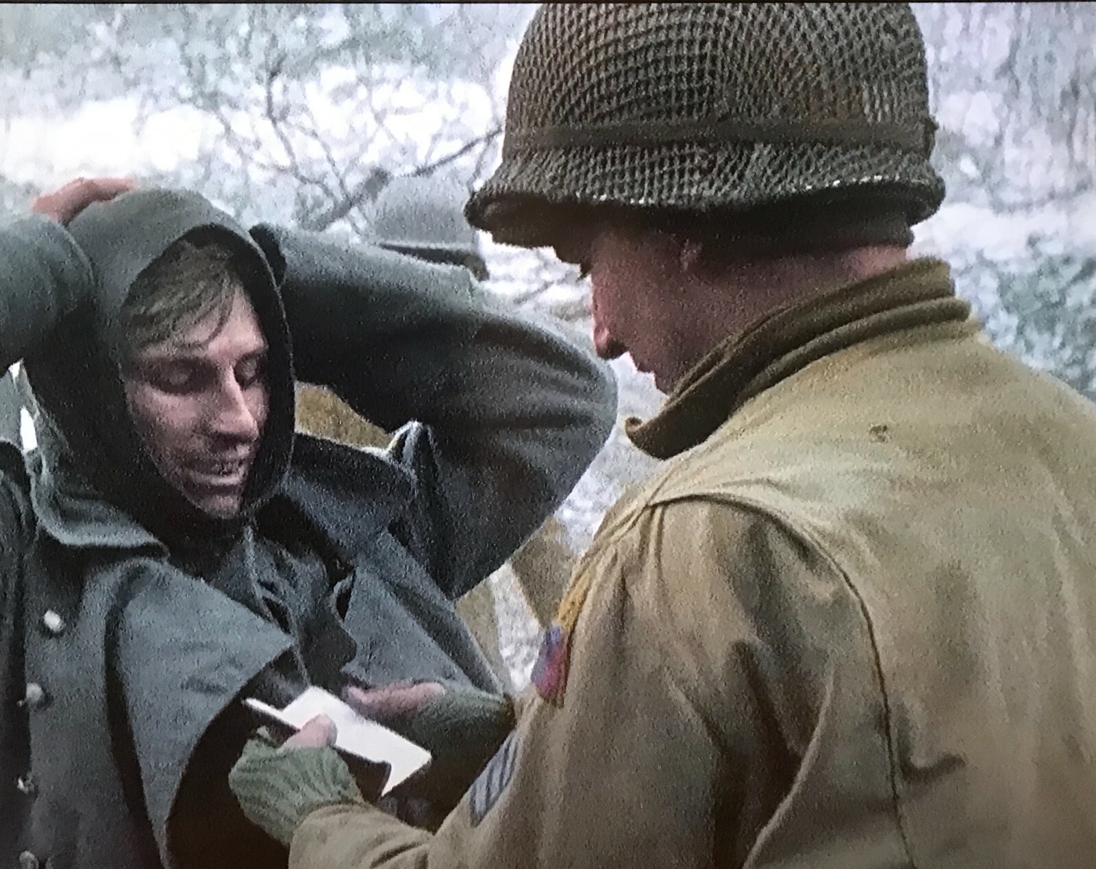 ORIGINAL WWII Woven Square Pattern M1 Helmet Net from US GI OD Camo Shrimp Net 2