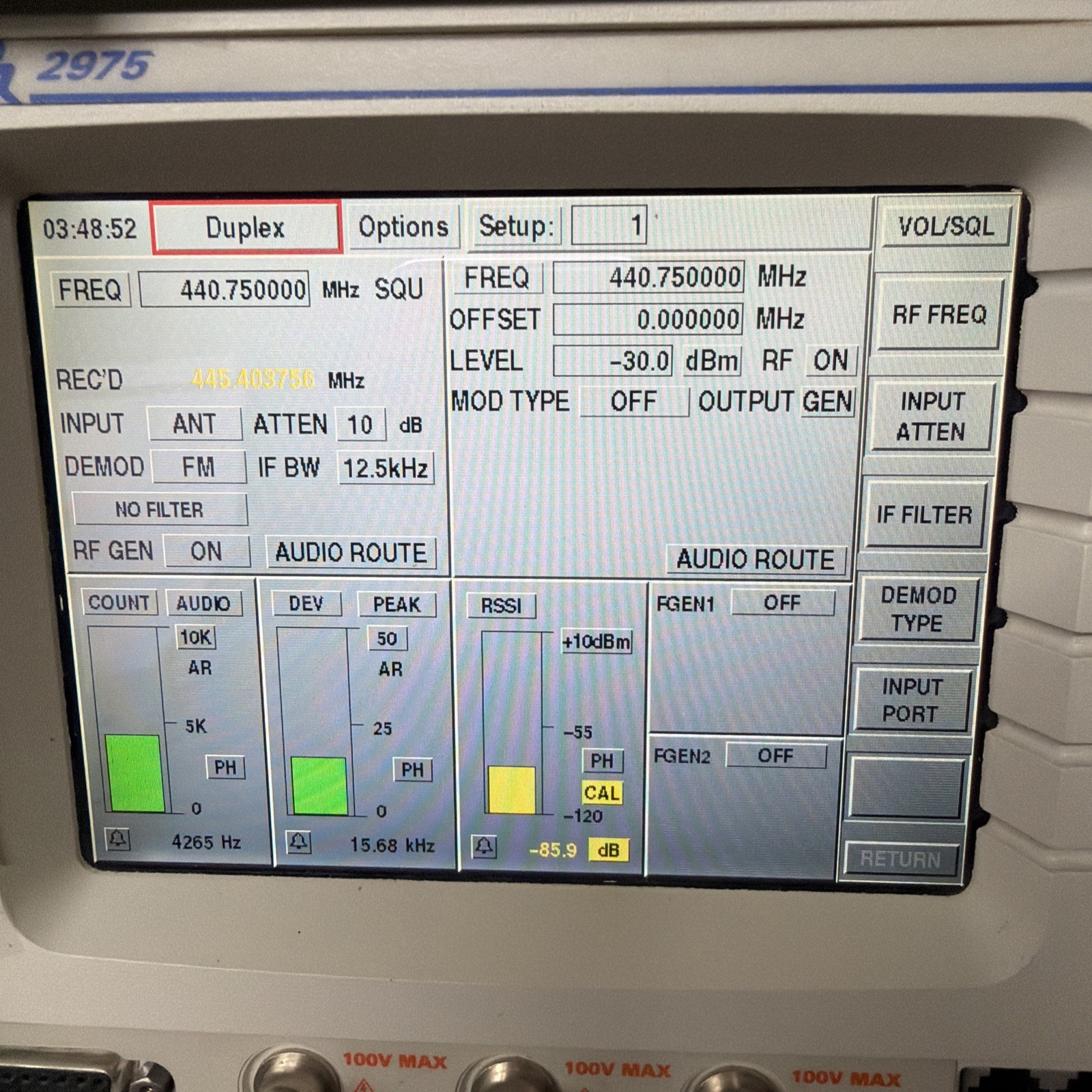 Aeroflex IFR 2975 Communications Test Set-90 day warranty