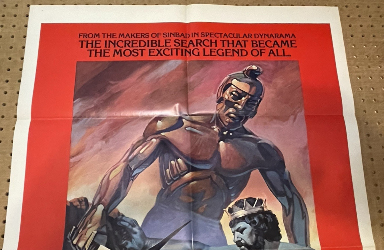 ORIG. MOVIE POSTER~ JASON & THE ARGONAUTS~1963/1978 RE~ ONE SHEET 27X40-3/4"