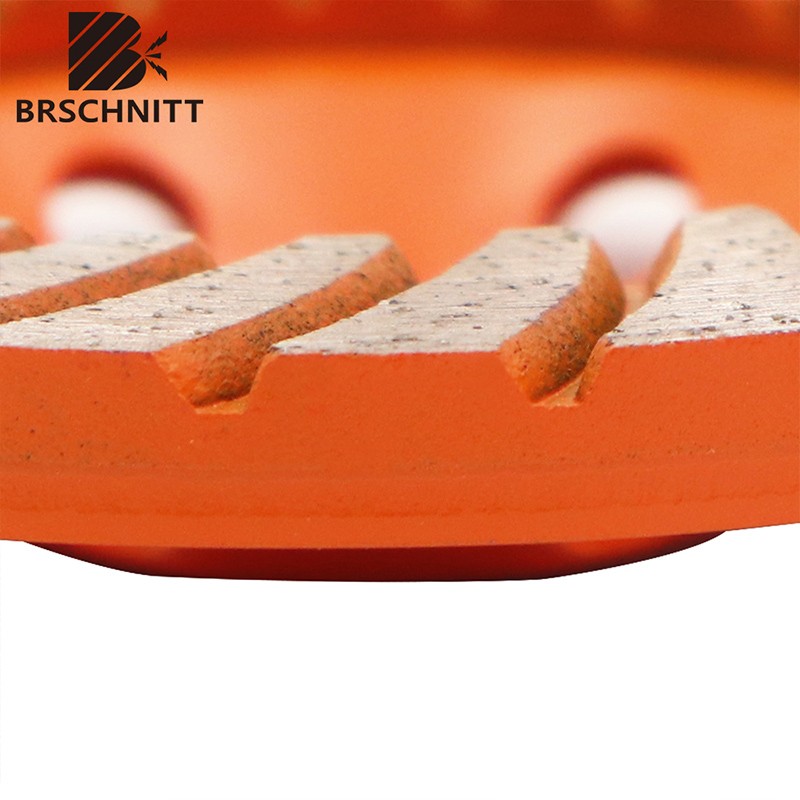 4.5'' Diamond Grinding Cup Wheel Turbo Row Polishing Disc for Concrete Masonry