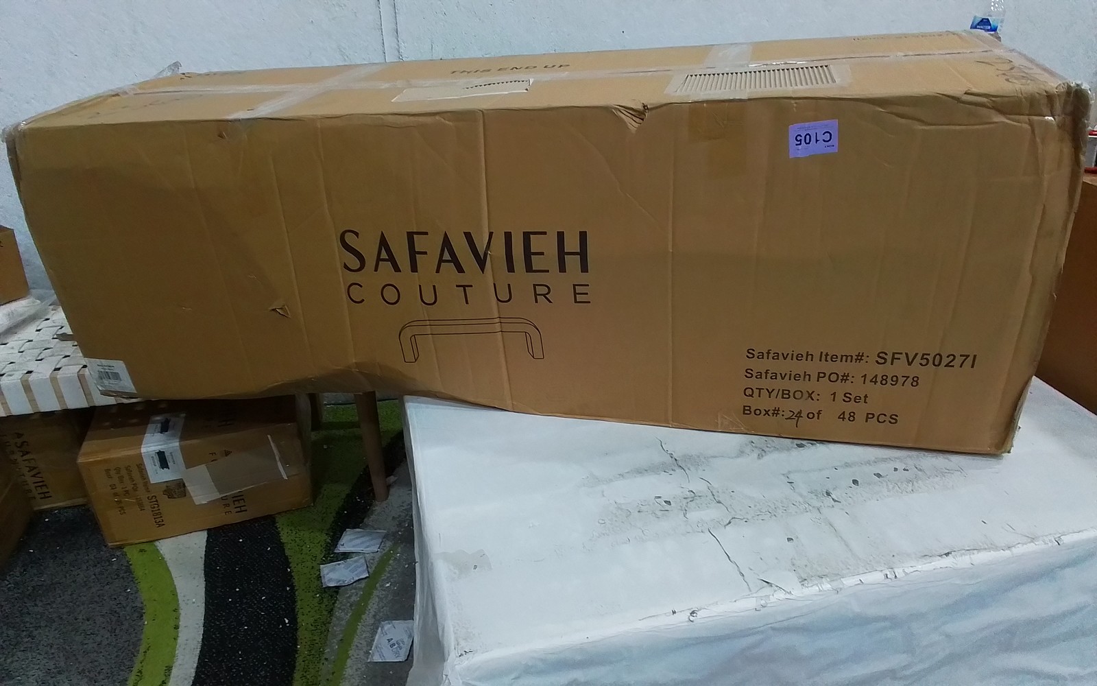 Safavieh CARALYNN UPHOLSTERED BENCH, Reduced Price 2172779943 SFV5027I