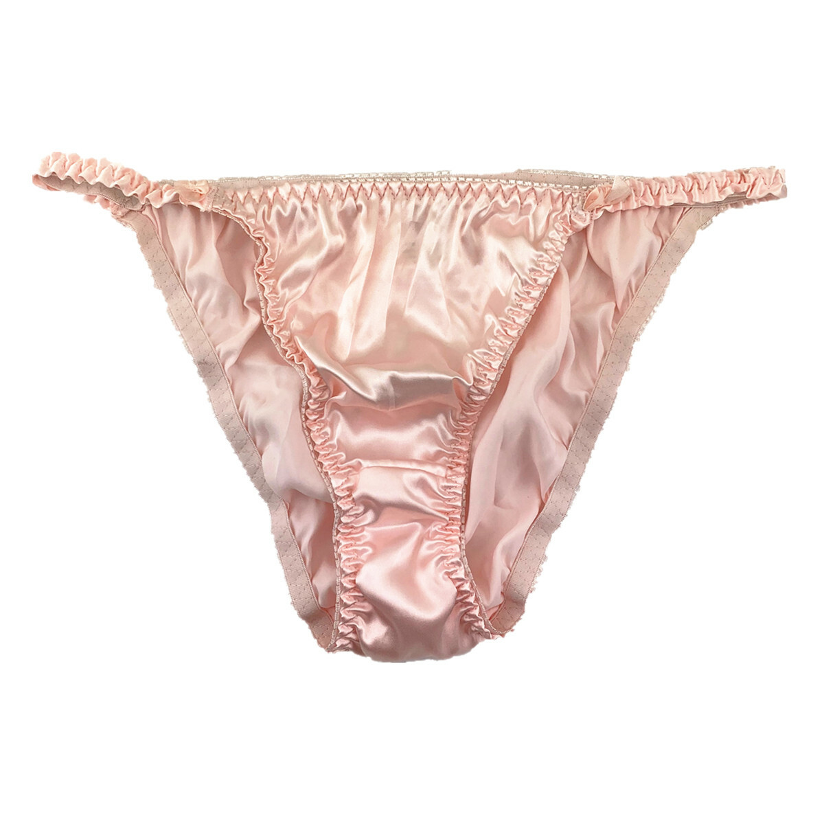 4 Pcs Lot Womens Sexy String Satin Bikinis Panties Silky Briefs Underwear,S-2XL