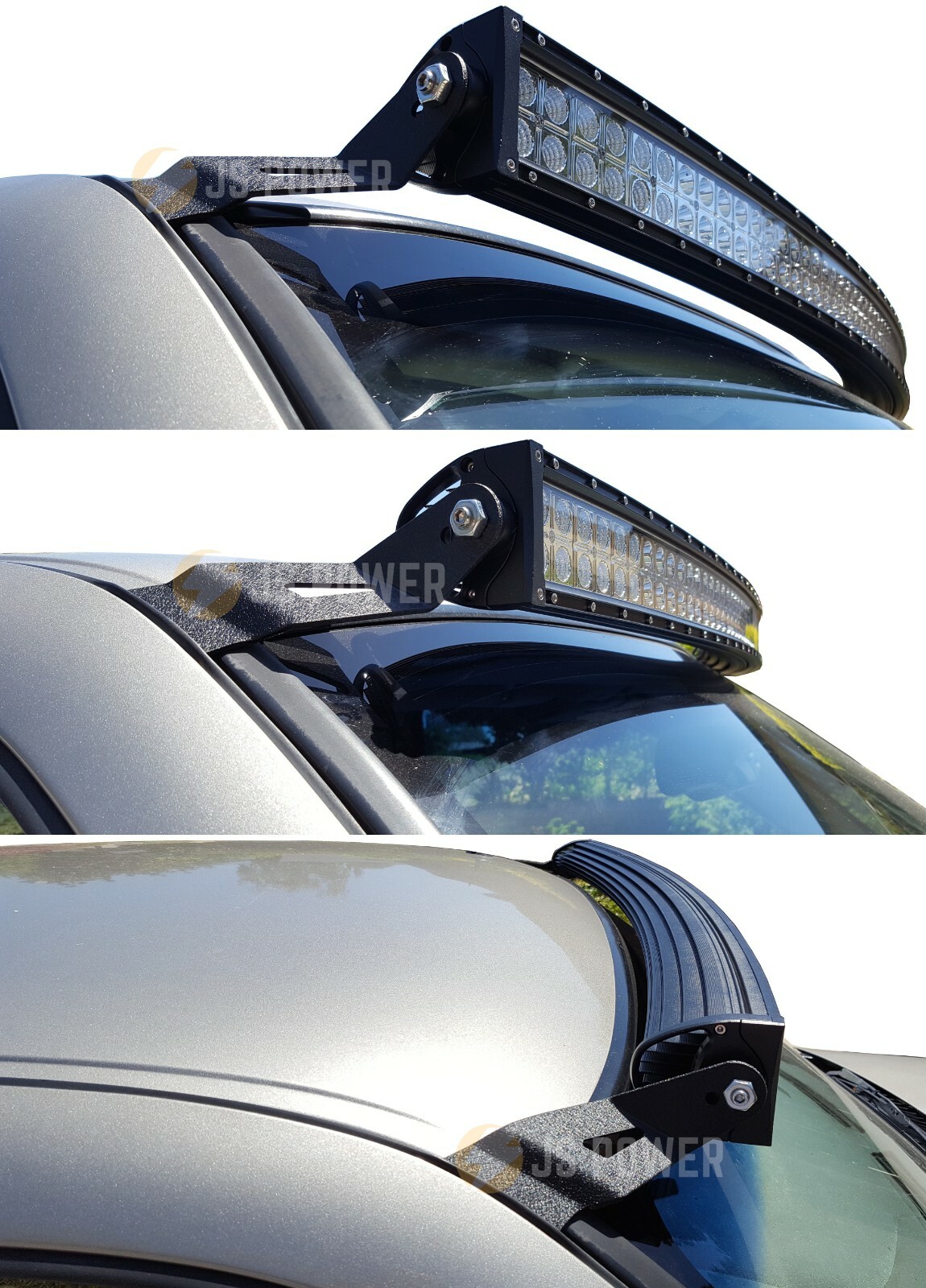 LED Light Bar Mounting Brackets 52" Curved Light Bar for 99-06 Silverado/Sierra