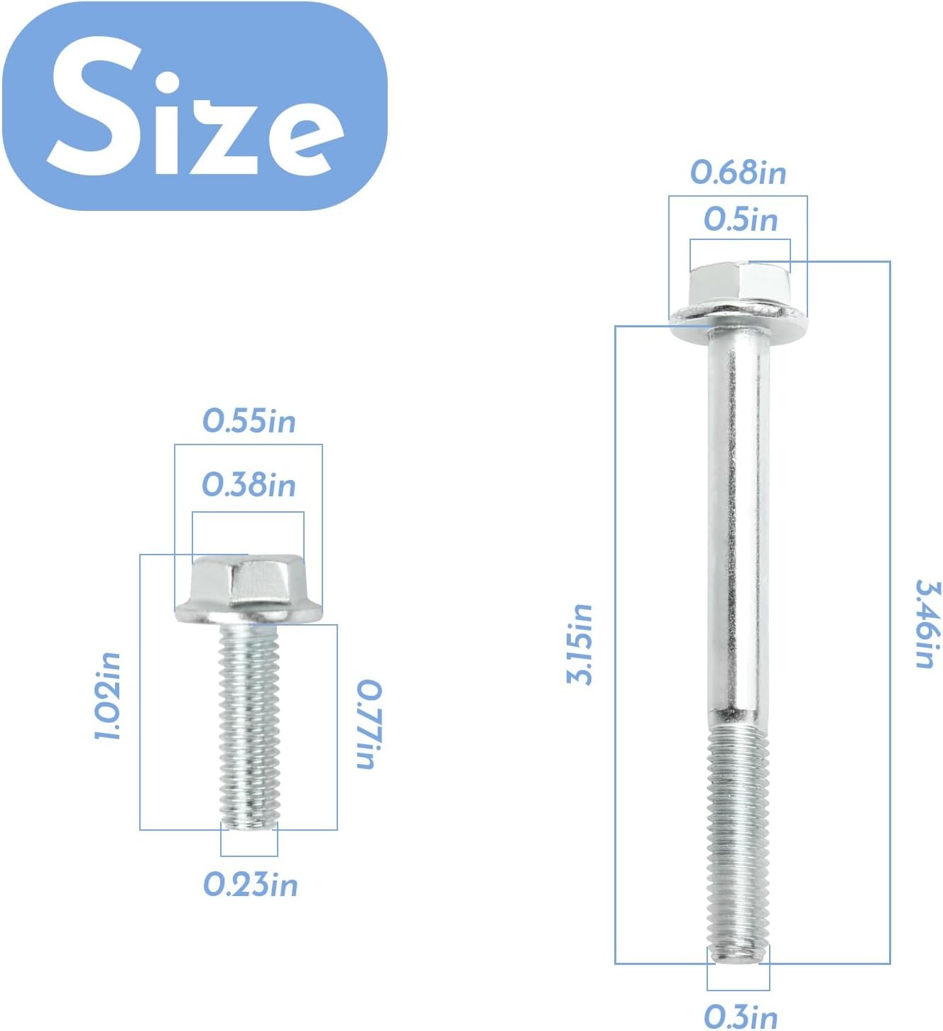 Water Pump Bolt & Thermostat Housing Bolts Kit Compatible with all Series En
