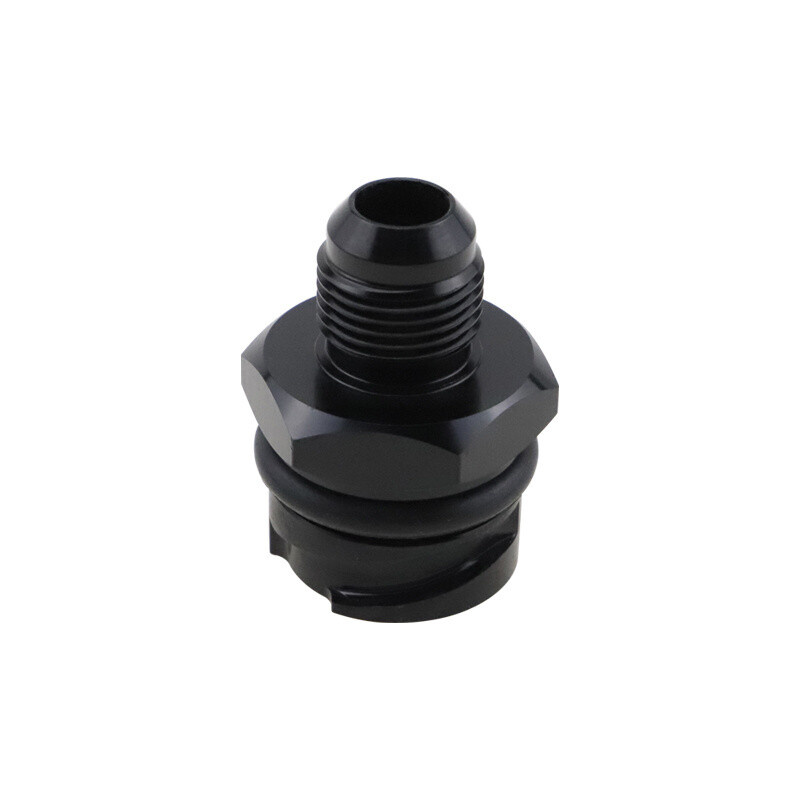 Billet Black Valve Cover Oil Cap w/ -10 AN Fitting for LSX LS1/LS6/LS2/LS3/LS7