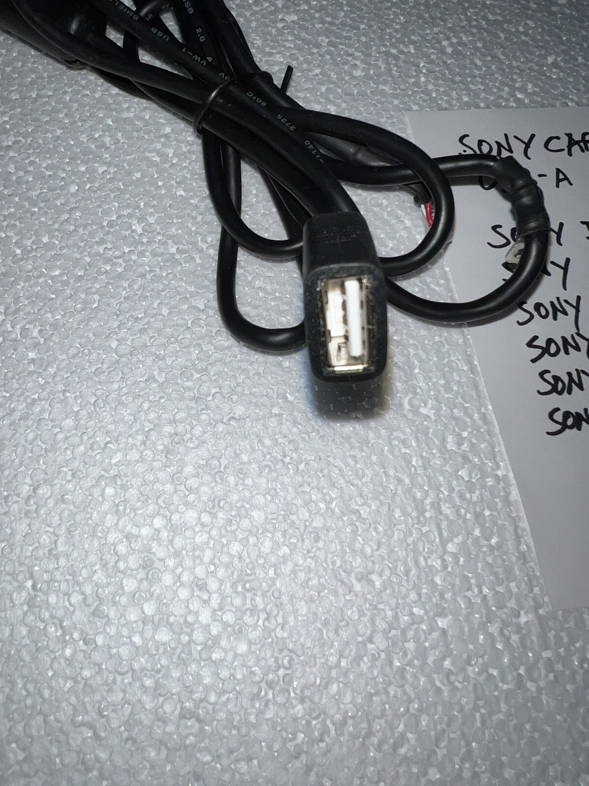 SONY Car Stereo USB Connector USB Cable White Tip For ISO Sony MODELS