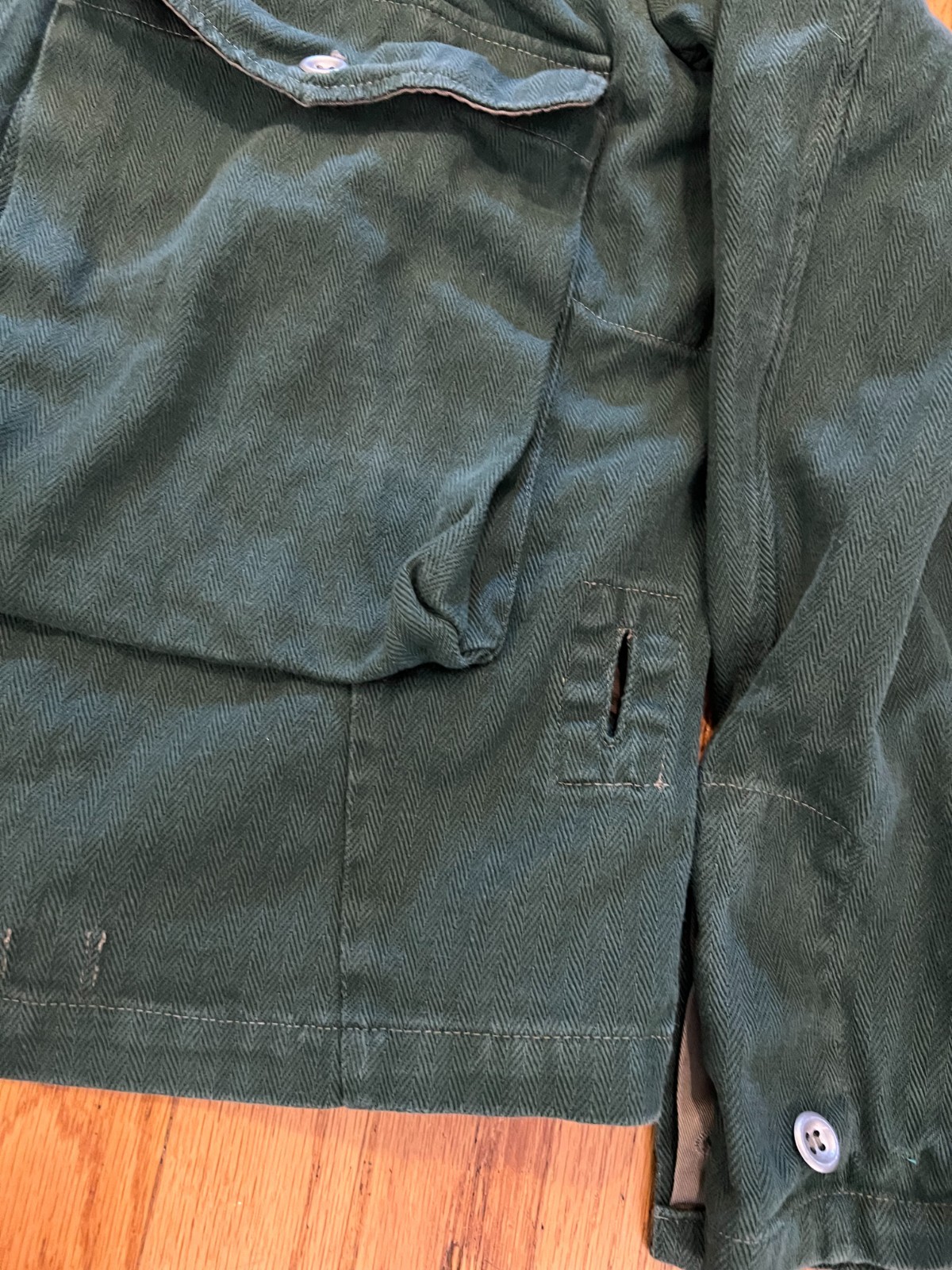 WWII German Heer Panzer Summer Wrap Large/XL Green Cotton Twill Reproduction?