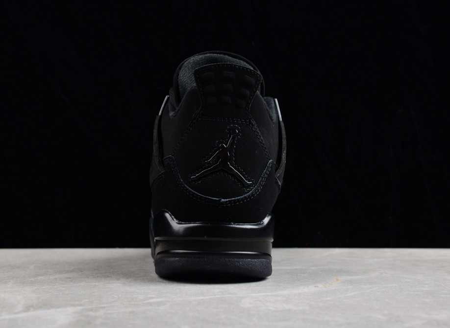Jordan 4 “Black Cat”Retro Men's Black Basketball Shoes Mid-Top