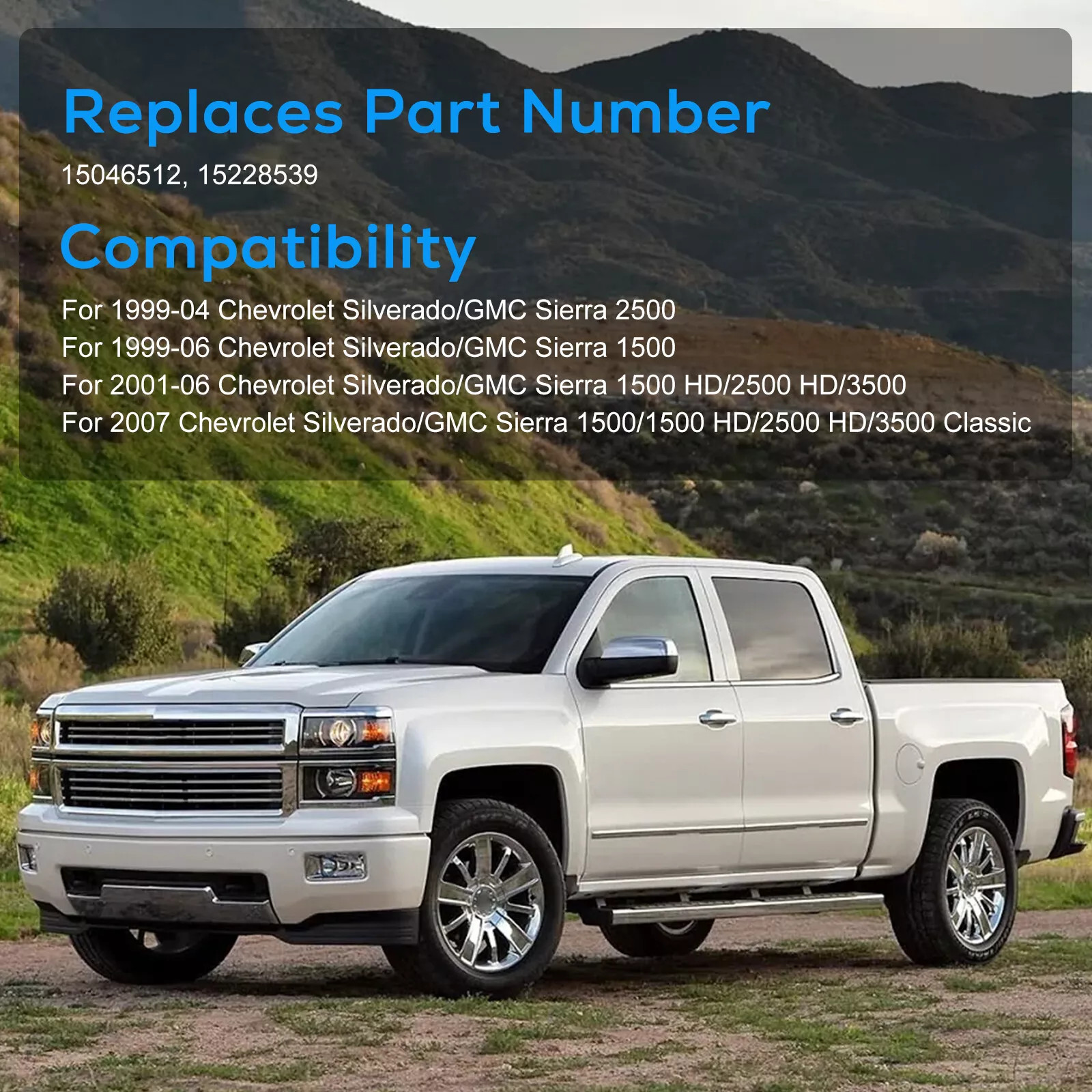 Rearview Backup Camera For Chevrolet Silverado/GMC Sierra (1999-2006 Models)