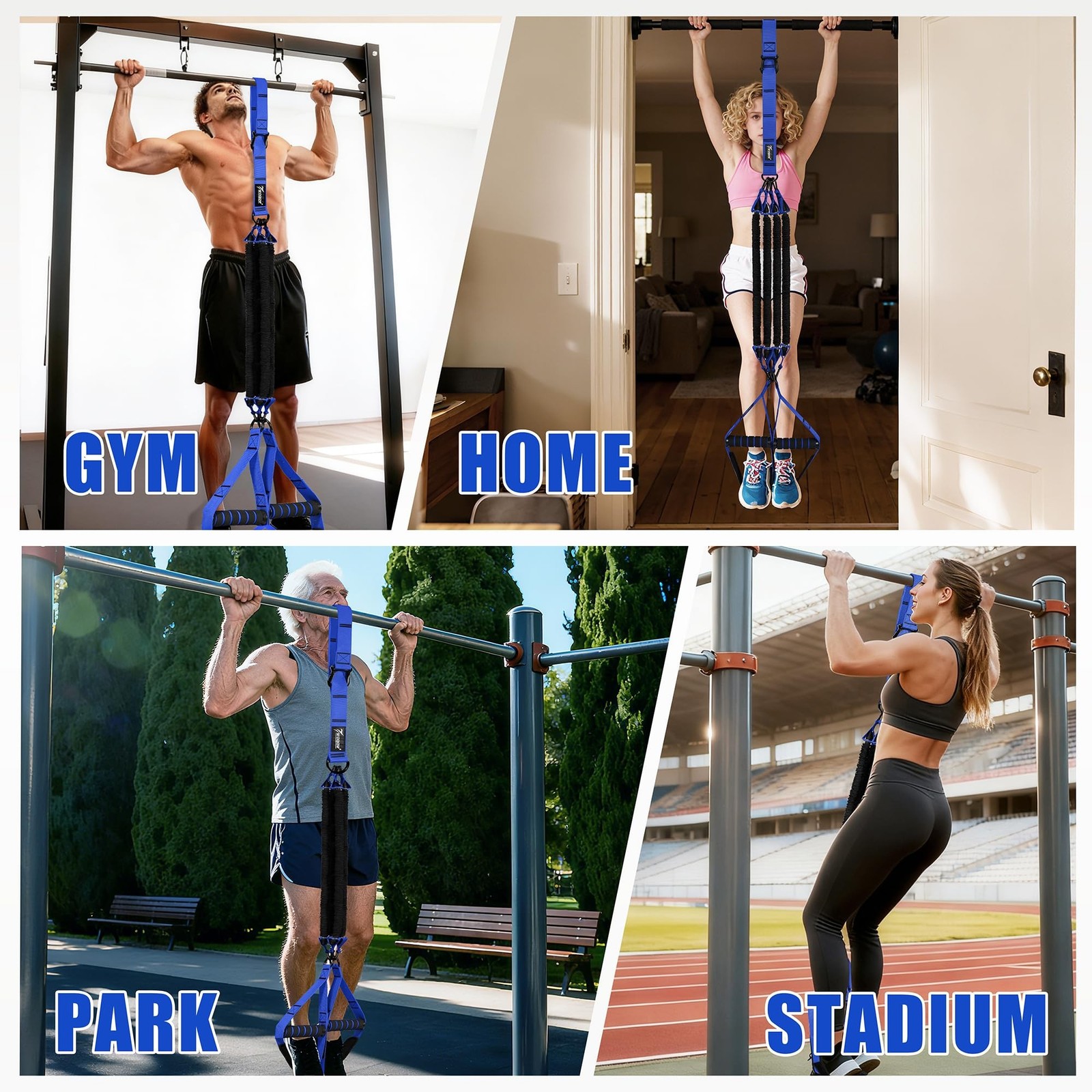 Pull Up Assistance Bands, Heavy Duty Resistance Bands with Handles, Exercise ...