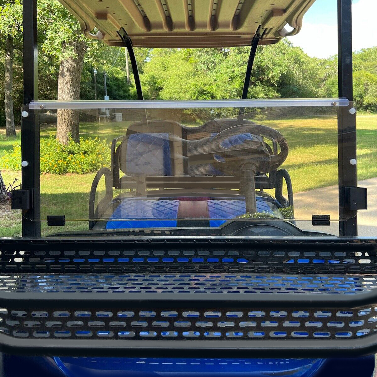 For EZGO RXV Tinted Windshield 2008-UP Folding Style *New In Box Golf Cart Part*