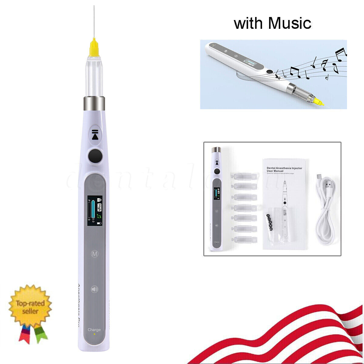 Woodpecker Style Dental Painless Oral Local Anesthesia Device Injection Pen