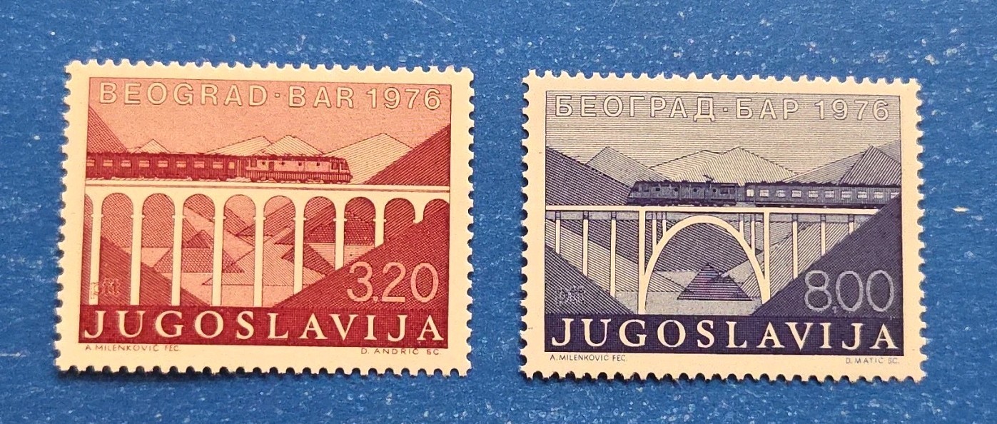 Yugoslavia Stamps, Scott 1292-1293 Complete Set MNH