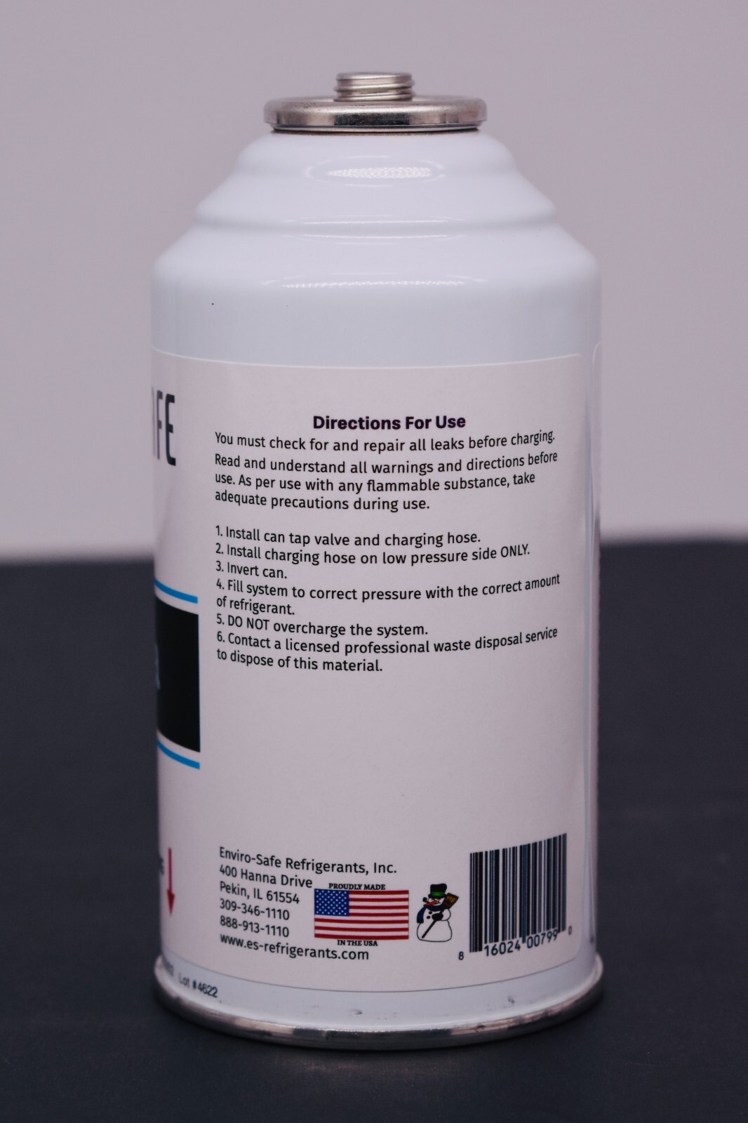 R-600a Refrigerant, Inverted Piercing 6 oz Case/3