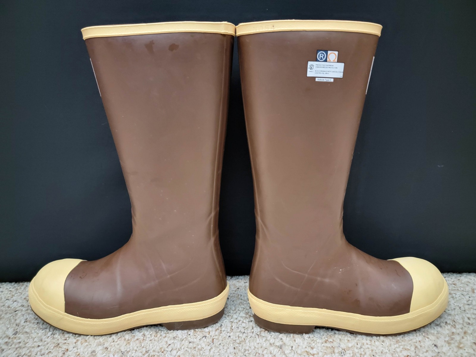 XTRATUF Legacy Steel Toe 15" Neoprene Rubber Boots Size 8