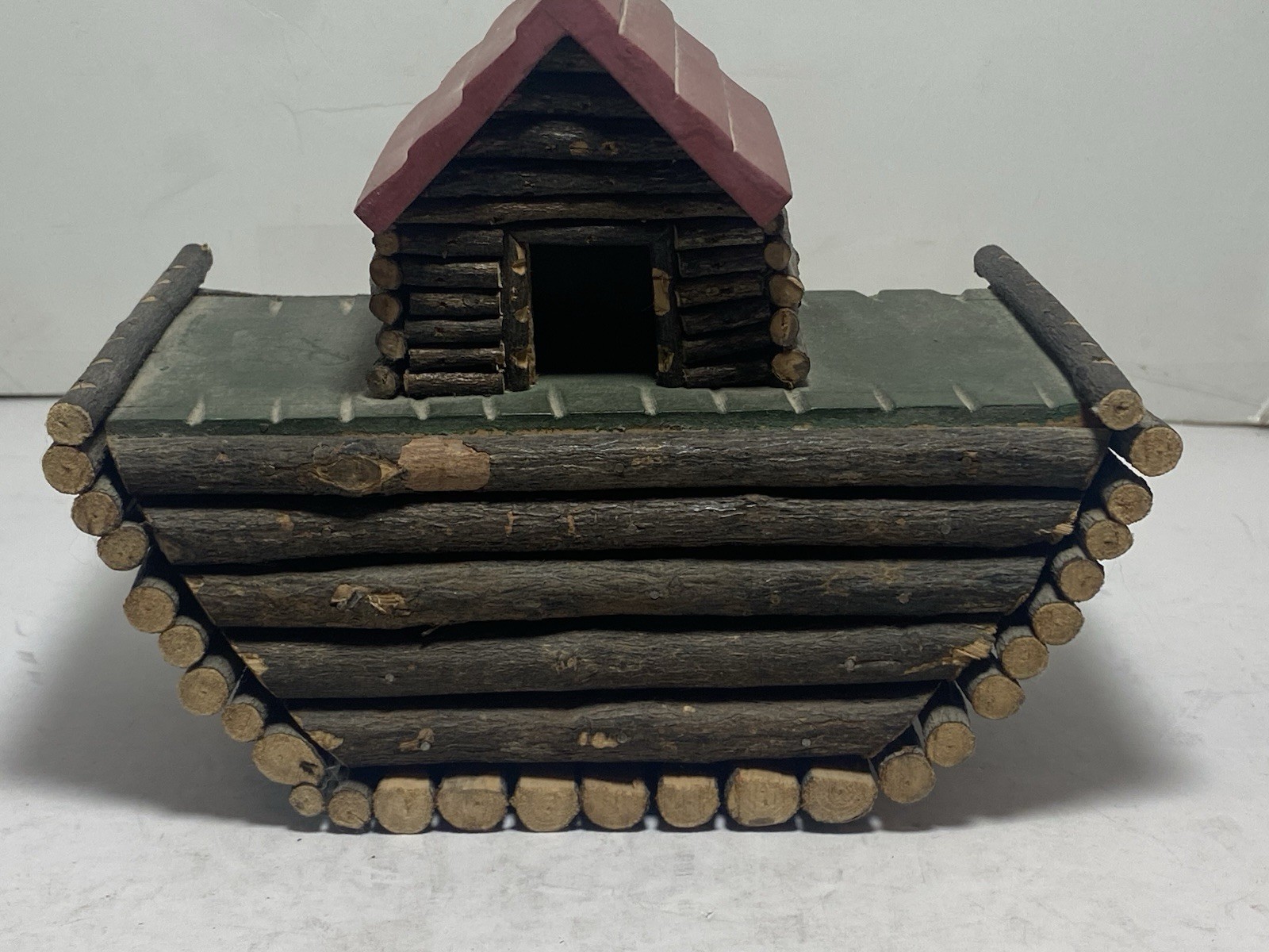 Hand Crafted Wooden Folk Art Noah's Ark Boat Ship Floating