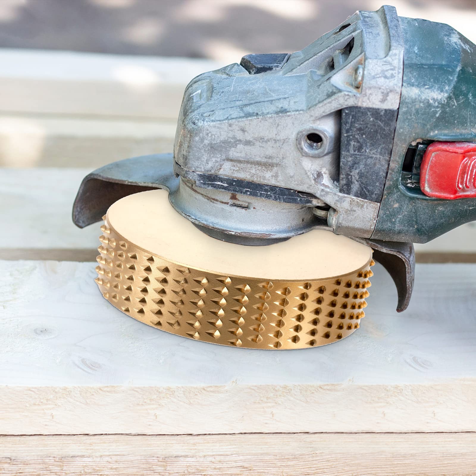 Hedume Set of 5 Wood Carving Disc for 4" or 4 1/2" Angle Grinder with 7/8"...