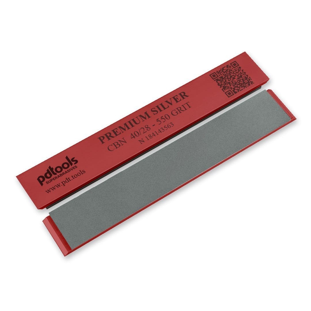 POLTAVA CBN Sharpening Stone 1x6" PDT Premium SILVER Vitrified-Metal Bond