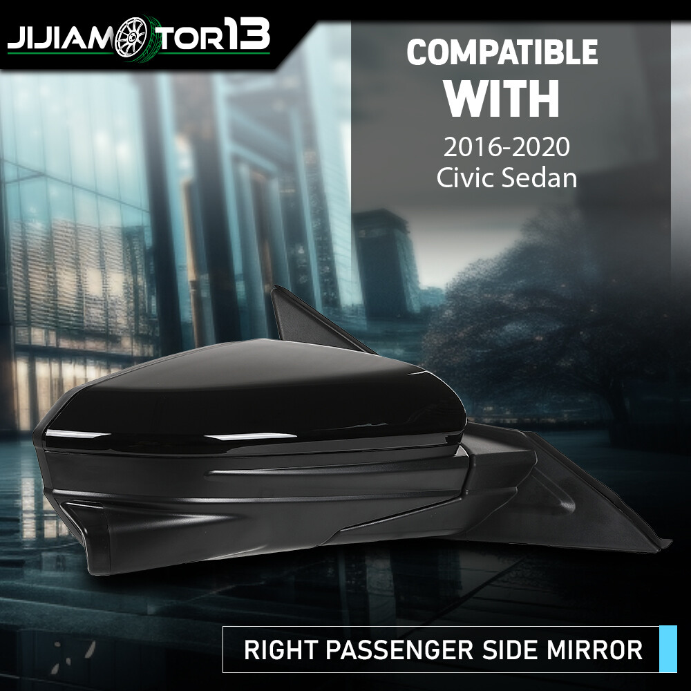 Fit For 16-20 Honda Civic Sedan Passenger Side Mirror Power Heated View Camera