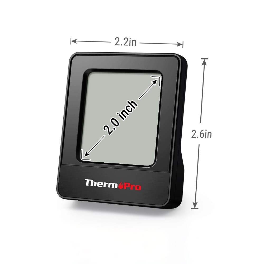 2pcs ThermoPro TP49BW Thermometer Hygrometer Digital Temperature Humidity Meter