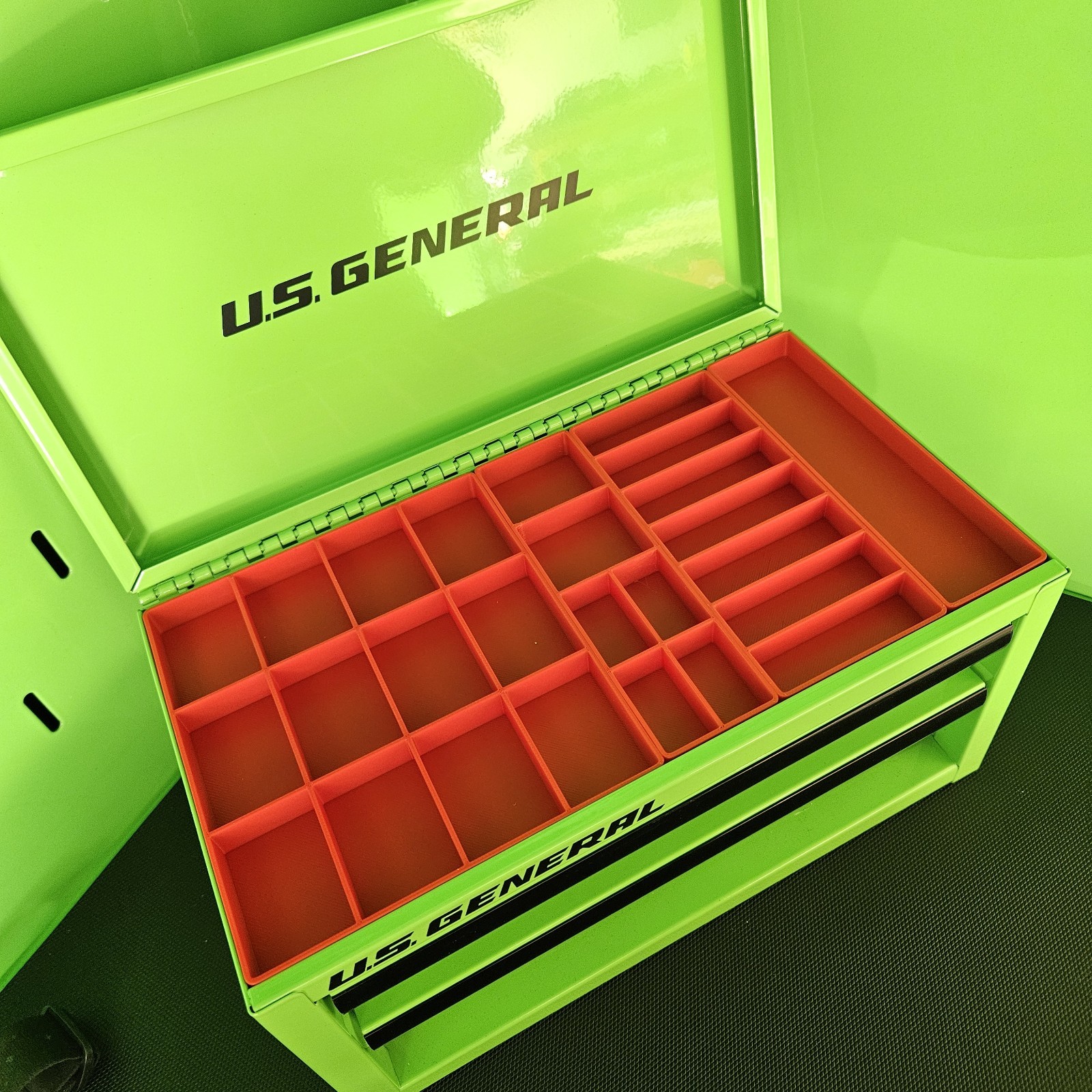 US General Mini Tool Box Top Trays Tool Organizer