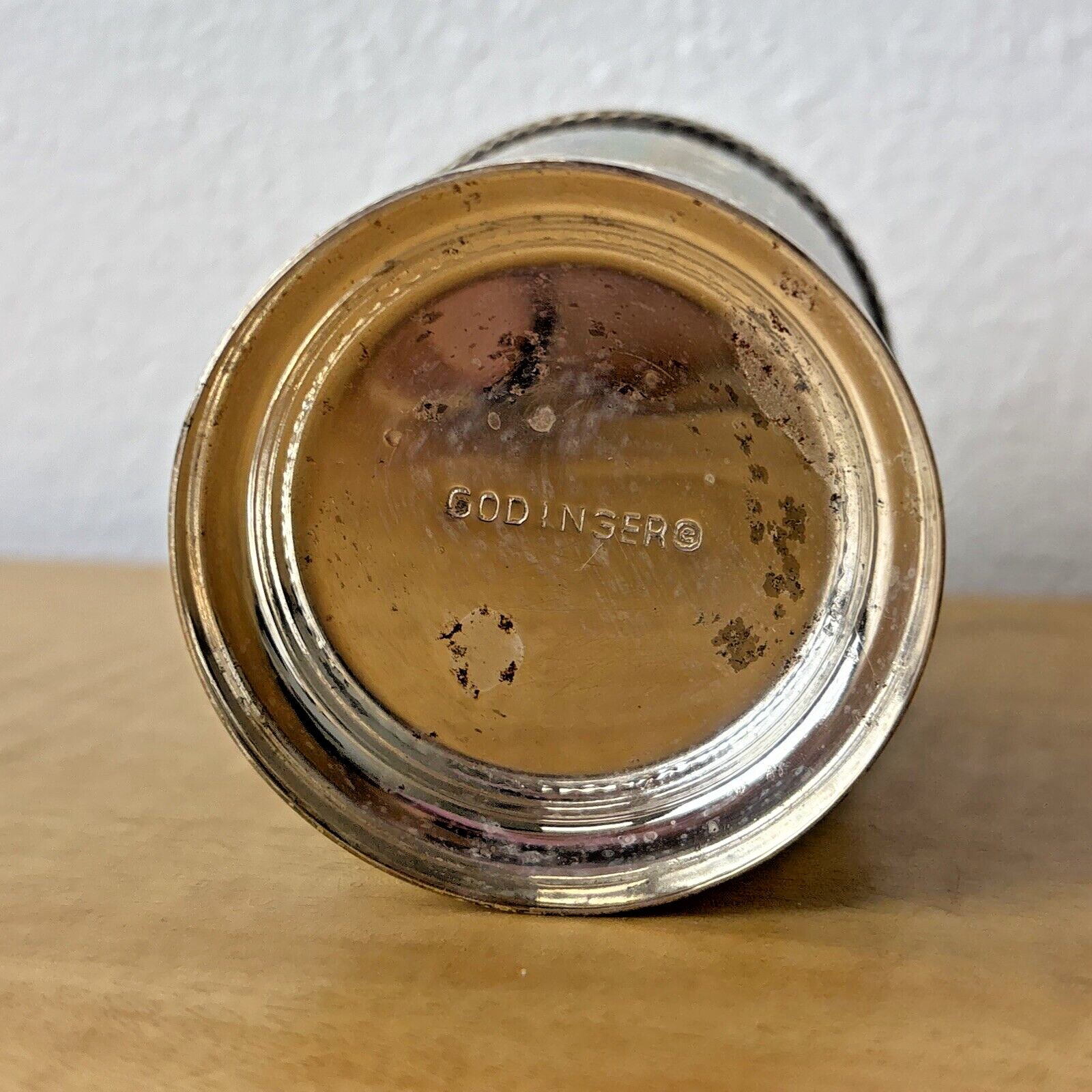 GODINGER Silver-Plated Mint Julep Cup Double Braid