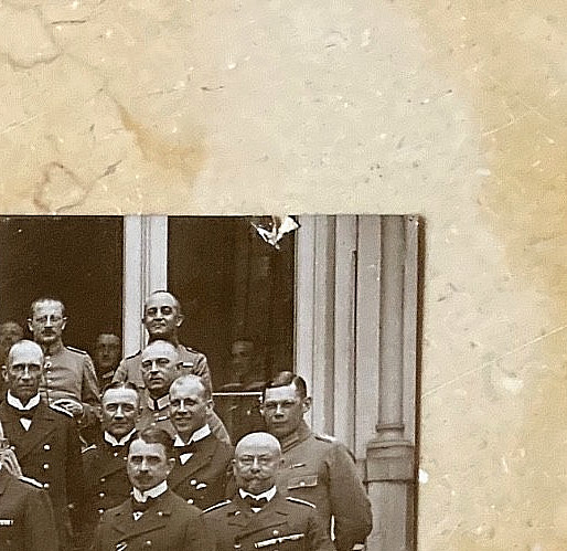 RARE! WW1 GERMAN ARMY COMMAND NAVAL CORPS FLANDERS BRUGES BELGIUM PHOTO POSTCARD