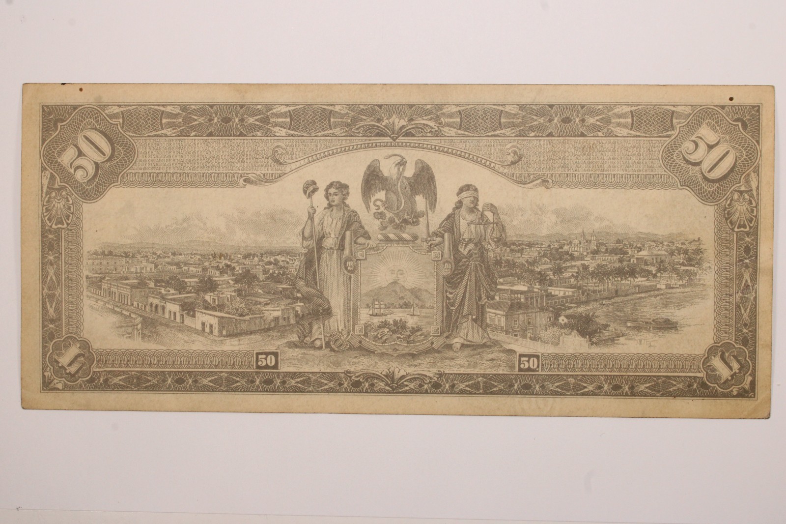 Mexico, 50 Pesos, Estado de Sinaloa, 1915 # 0424