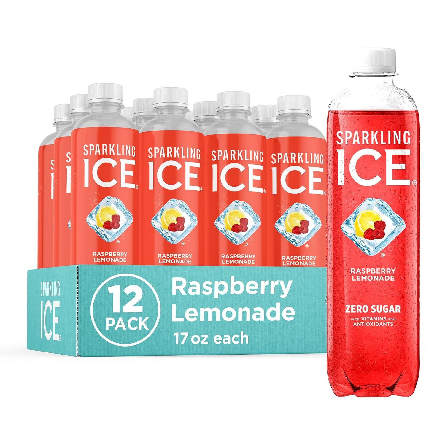 Sparkling Ice, Sparkling Water, Zero Sugar, 17 fl oz, 12 Pack, Select Flavor.
