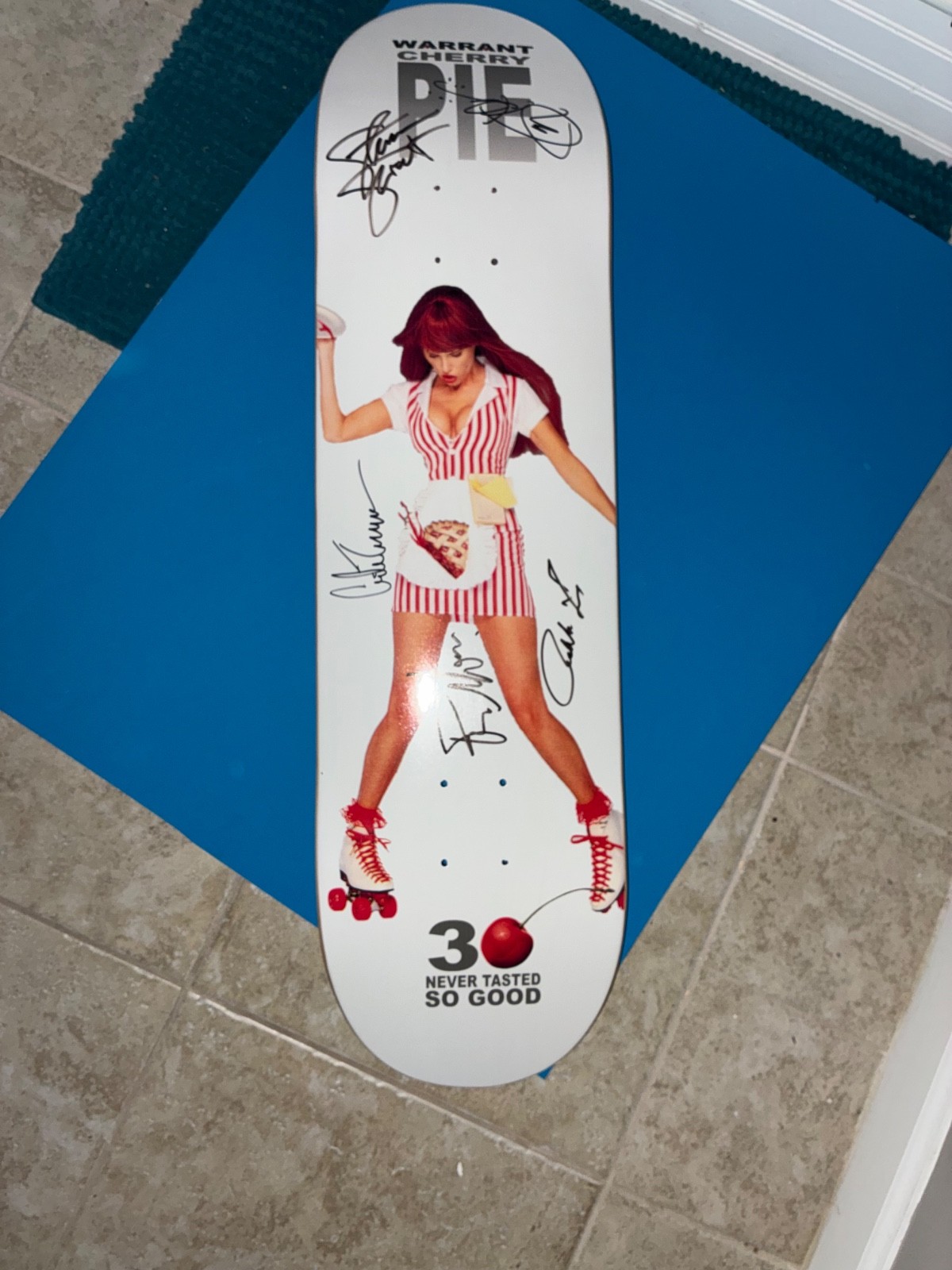 Warrant Band Signed in person Skate Board Deck