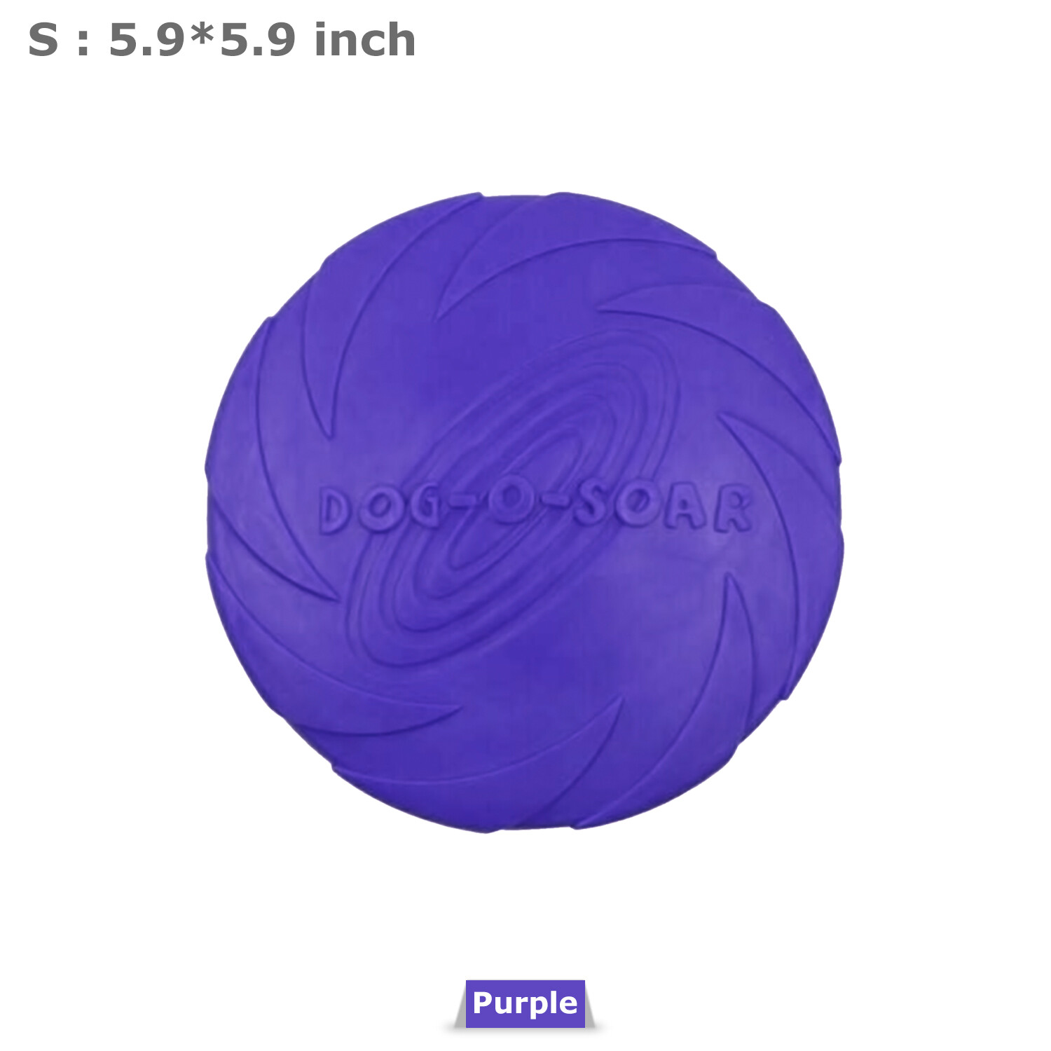 Dog Toy Flyer Flexible Durable Frisbee Disc LARGE Chew Fetch Toys