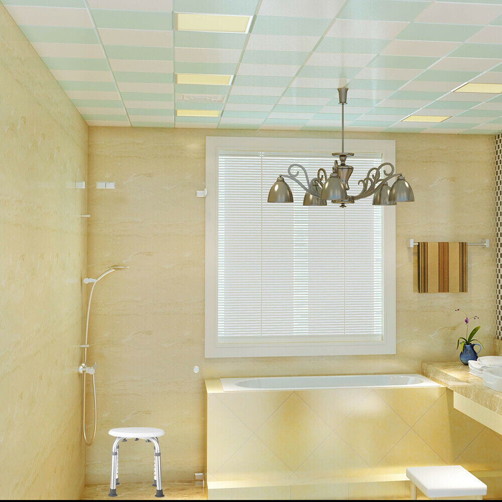 Medical 7 Height Shower Chair Adjustable Height Bath Tub Bench Stool Seat round